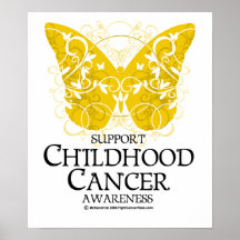 Papillon de Cancer d'enfance Posters