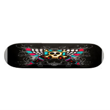 Papillon de crâne skateboards personnalisés