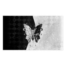 Papillon de deux tons cartes de visite professionnelles