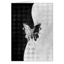 Papillon de deux tons cartes
