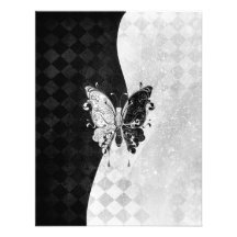 Papillon de deux tons invitations personnalisées