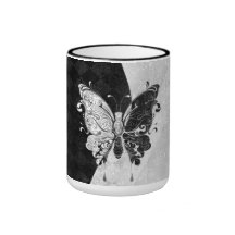 Papillon de deux tons mugs à café