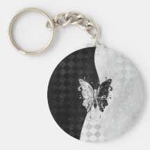 Papillon de deux tons porte-clefs