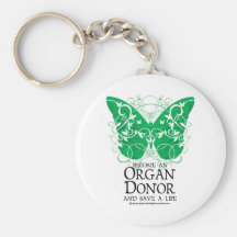 Papillon de donateur d'organe porte-clef