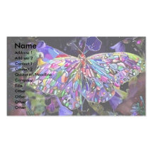 Papillon de jardin secret cartes de visite personnelles