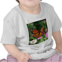 Papillon de monarque sur la fleur de Lantana T-shirts