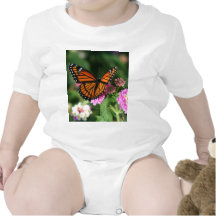Papillon de monarque sur la fleur de Lantana Body Pour Bébé