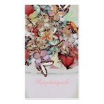 Papillon de papillons victorien cartes de visite