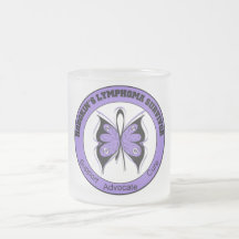 Papillon de survivant de maladie de Hodgkin Tasses