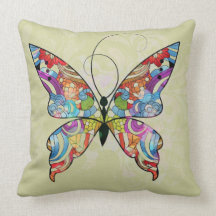Papillon décoratif coussin