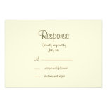Papillon en filigrane RSVP en vert olive Faire-part Personnalisé