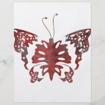 Papillon étrange prospectus avec motif