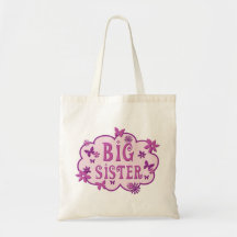 Papillon Fourre-tout de fleur de rose de grande so Sac En Toile