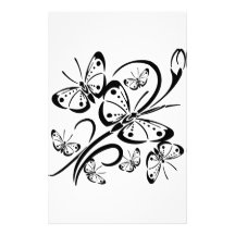 Papillon mignon papier à lettre customisable