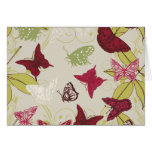 Papillon - modèle de personnaliser carte de vœux
