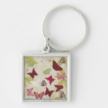 Papillon - modèle de personnaliser porte-clefs