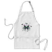 Papillon multicolore tablier