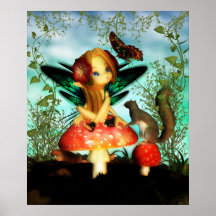 Papillon oh ! joli - fée de papillon de Cutie Posters