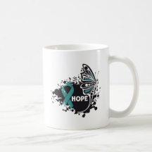 Papillon péritonéal de Cancer d'espoir Tasse