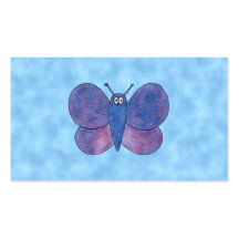 Papillon pourpre carte de visite