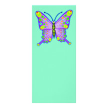 Papillon repéré 3 carte double customisable