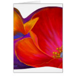 Papillon rose de fleur de pavot - multi carte