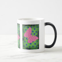 PAPILLON ROSE MUG À CAFÉ