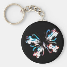 Papillon stylisé 2 porte-clé