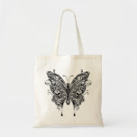 Papillon tribal noir et blanc de style sacs de toile