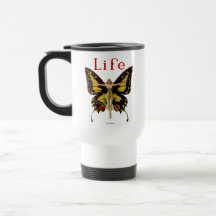 Papillon vintage 1922 d'aileron de la vie mugs à café