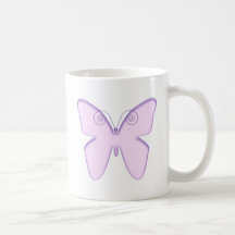 Papillon violet mugs à café