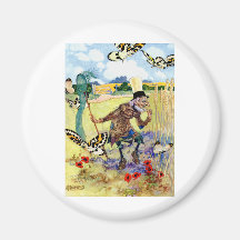 Papillons de chasse au pays des merveilles magnets