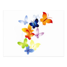 Papillons de papillon carte postale