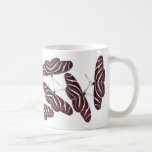 Papillons de rayure de zèbre tasses
