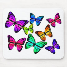 Papillons Mousepad Tapis De Souris