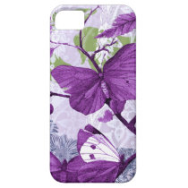 Papillons pourpres sur une branche coques case-mate