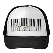 papillons sur le thème de clavier casquette de camionneur