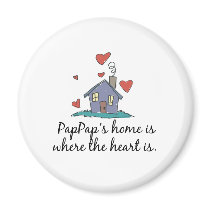 PapPap&apos ; la maison de s est où le coeur est magnets