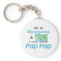 PapPap beau et jeune porte-clés