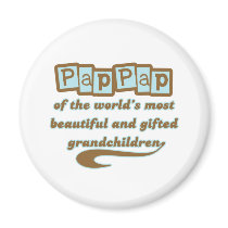 PapPap des petits-enfants doués magnets