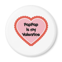 PapPap est mon Valentine magnets