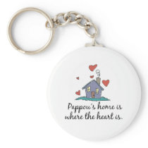 Pappou&apos ; la maison de s est où le coeur est porte-clés
