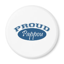 Pappou fier (bleu) magnets