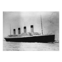 Paquebot RMS Titanic de revêtement de passager Invitations Personnalisées