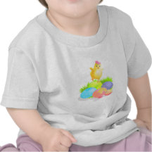 Pâques Chickie et oeufs T-shirt