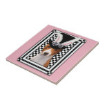 Pâques - un certain lapin vous aime - Basenji Carreaux