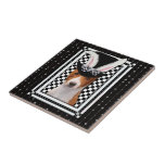 Pâques - un certain lapin vous aime - Basenji Carreaux