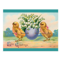 Pâques vintage carte postale