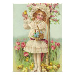 Pâques vintage cartons d'invitation