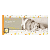 Paquet de carte grande de faire-part de naissance 